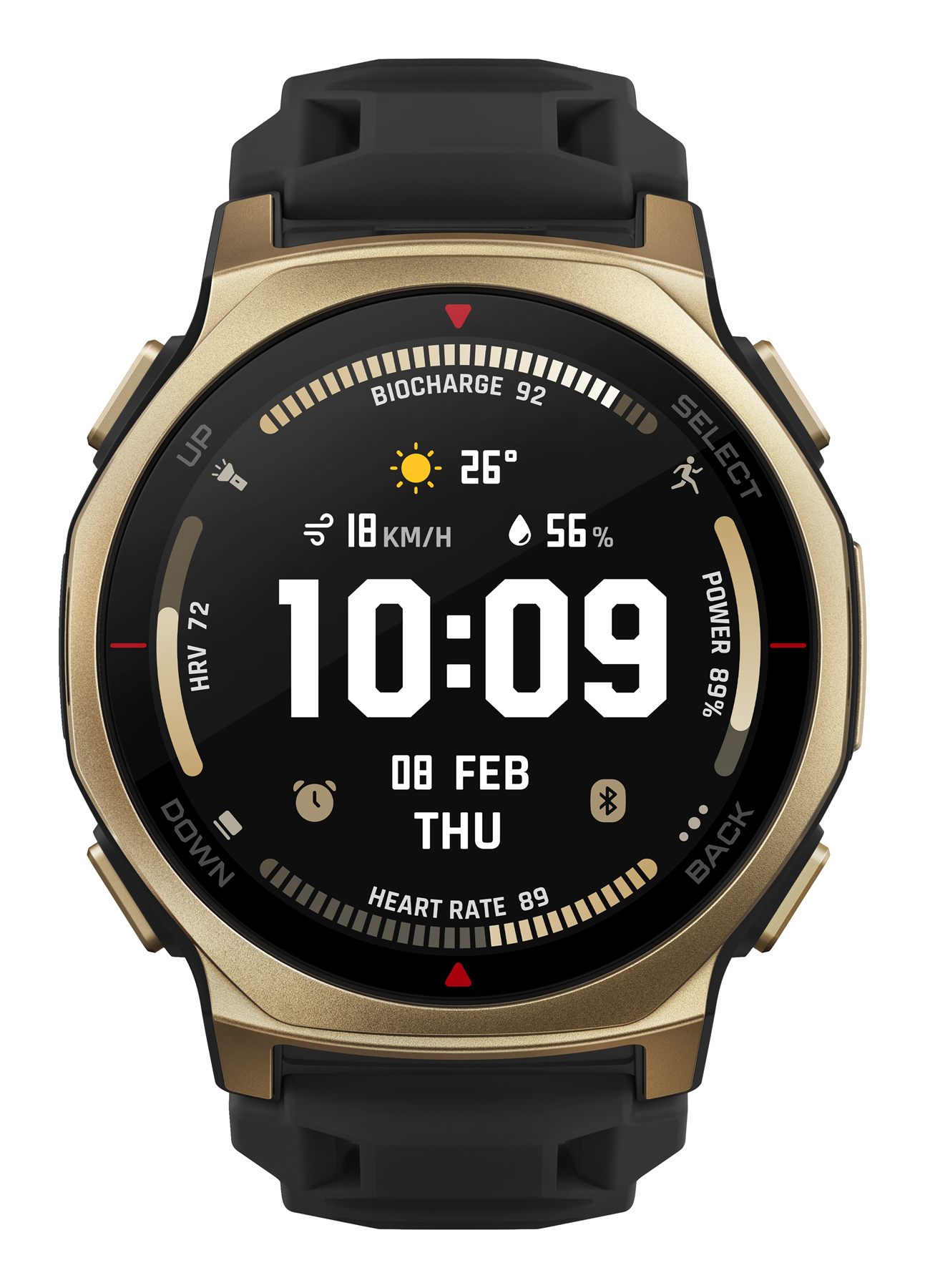 Amazfit T-Rex 3 Pro 3,35 Cm (1.32") Amoled 44 Mm Digital 466 X 466 píxeles Pantalla Táctil Oro Wifi Gps (Satélite)