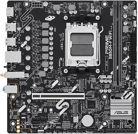 Placa Asus Prime B850m-F Wifi,AMD,Am5,B850,2Ddr5,128 GB,1Hdmi,4Sata3+2M.2,Gblan+Wifi6+Bt5.3,5Usb3.2,Matx
