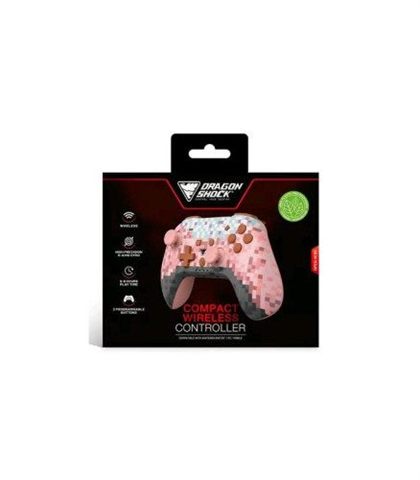 Dragonshock - Poptop Compact Bt Wireless Controller Pink Cube For Pc &Amp; Mobile/ Compatible Nintendo Switch &Amp; Switch 2