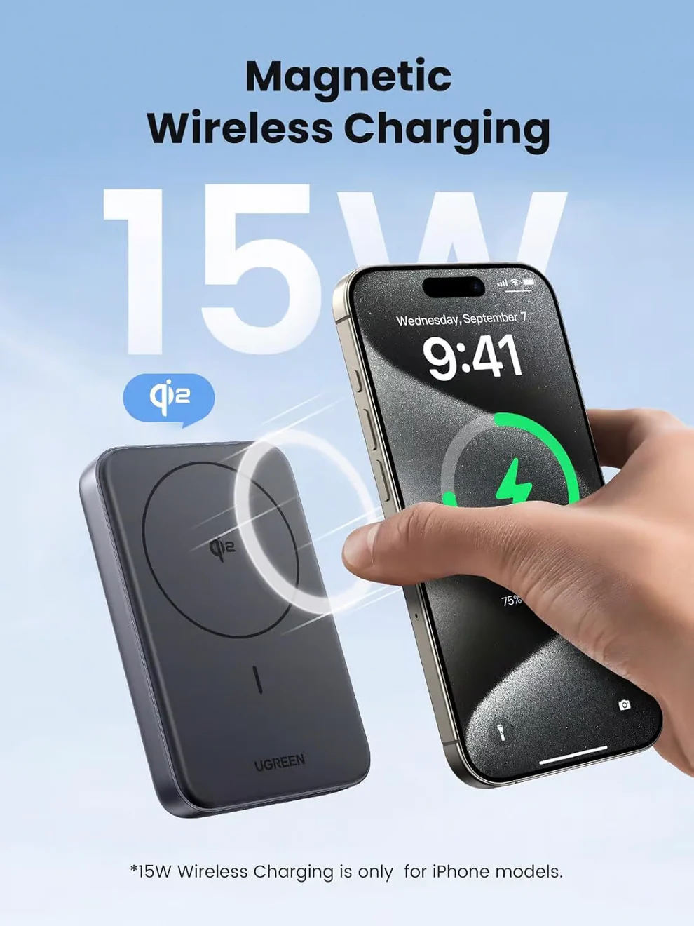 Ugreen 10000Mah Mini Magnetic Wireless 30W Power Bank