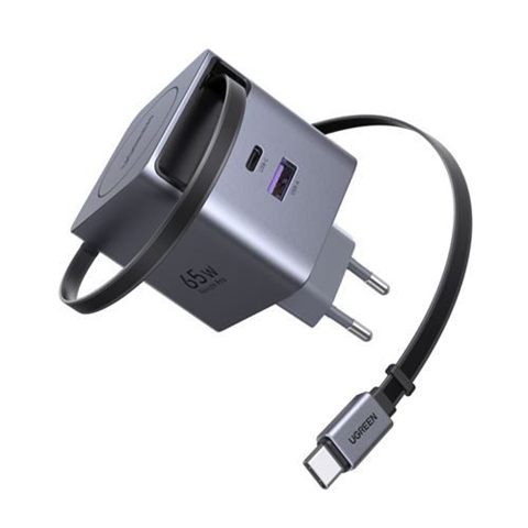 Ugreen 65W Gan Fast Charger With Retractable Cable