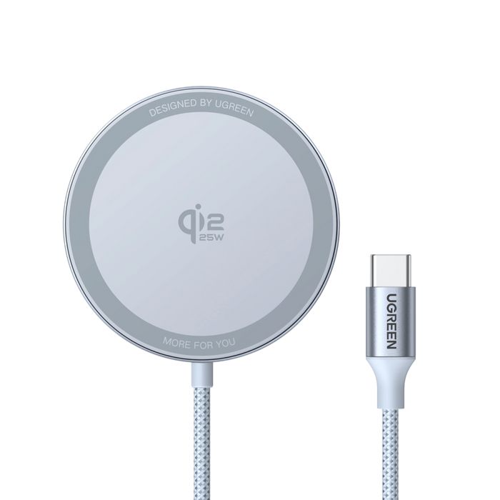 Ugreen Magflow Smartphone Gris USB Cargador Inalámbrico Auto