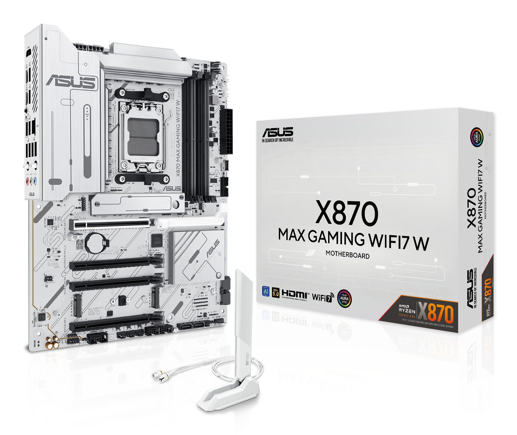 Asus X870 Max Gaming Wifi7 W AMD X870 Zócalo Am5 Atx