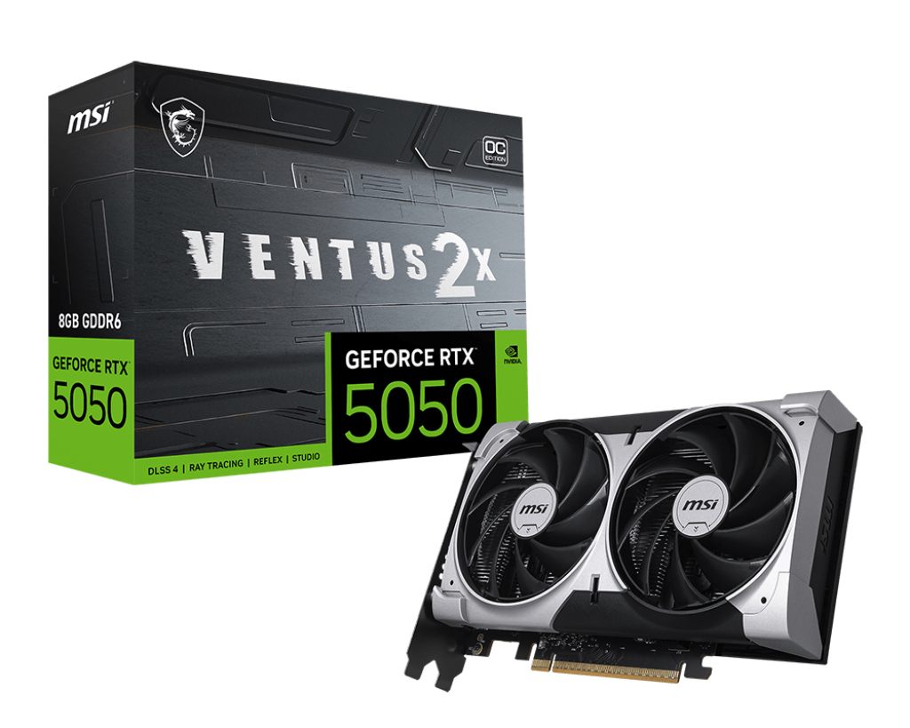 MSI GeForce RTX 5050 8G Ventus 2X Oc Tarjeta Gráfica Nvidia 8 GB GDDR6