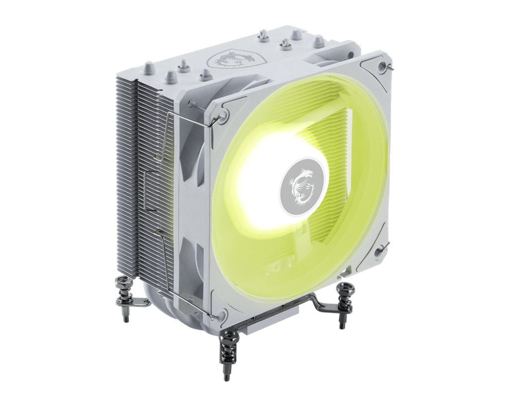 Ventilador CPU MSI Mag Corefrozr Aa13 White (Aire),Lga 1700/1851,Am5/Am4120x120x25,2100Rpm,30.11Dba,Argb Gen1,Cyclobladre Design
