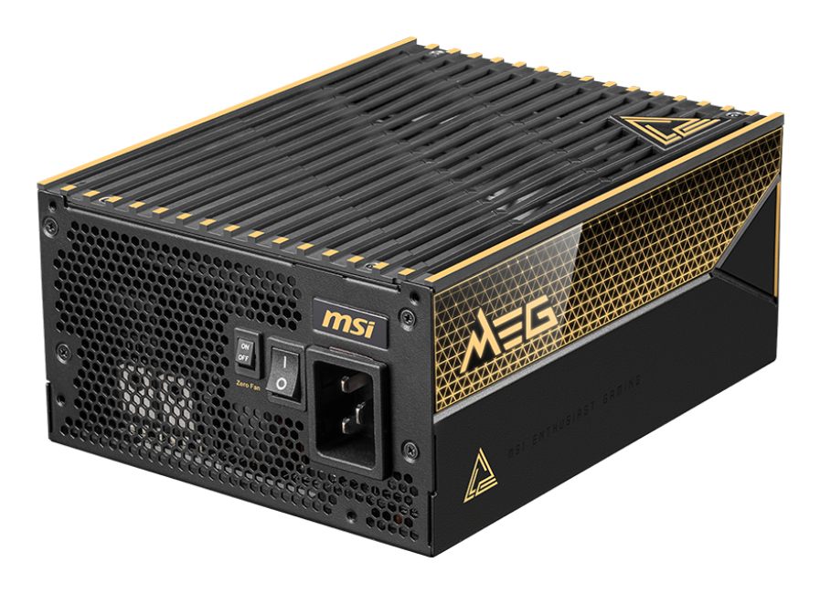 MSI Meg Ai1600t Pcie5 Unidad De Fuente De Alimentación 1600 W 24-Pin Atx Atx Negro