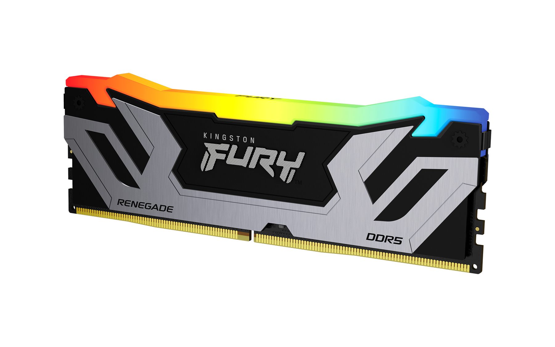 Memoria Kingston 24 GB 8400Mt/S DDR5 Cl40 Cudimm Fury Renegade Rgb Silver Xmp - Kf584cu40rsa-24