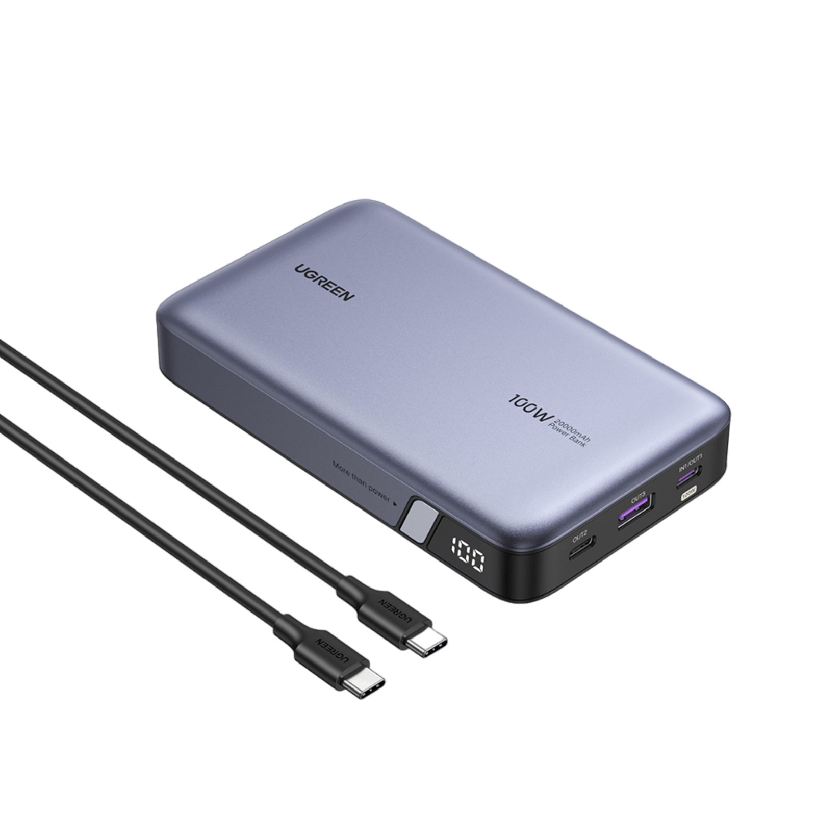 Ugreen 25188 Batería Externa 20000 Mah Gris