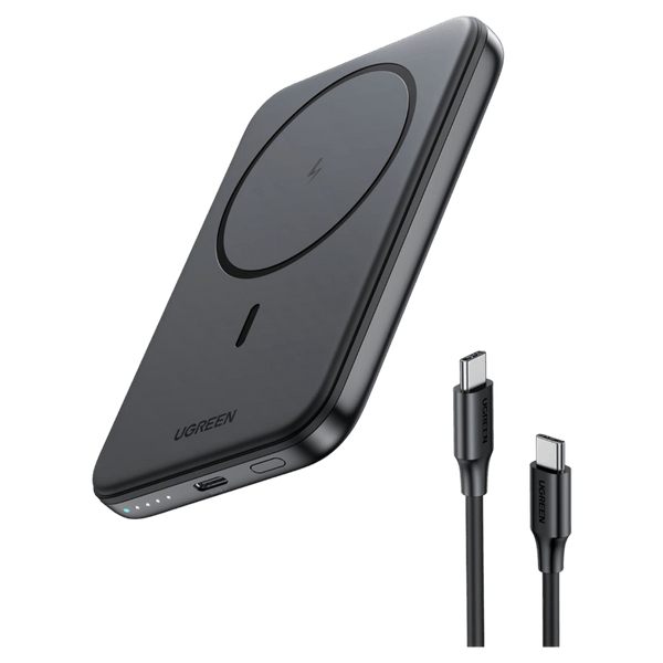 Ugreen 25207 Batería Externa 5000 Mah Cargador Inalámbrico Negro