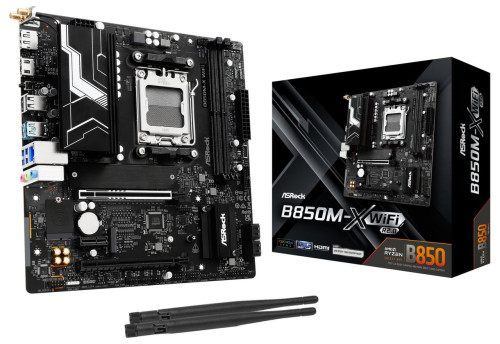 Placa Asrock B850m-X Wifi R2.0,AMD,Am5,B850,2Ddr5,128 GB,1Hdmi+1Dp,4Sata3,2.5Gblan,Wifi6e+Bt5.2,5Usb3.2+2Usb Type-C,Matx