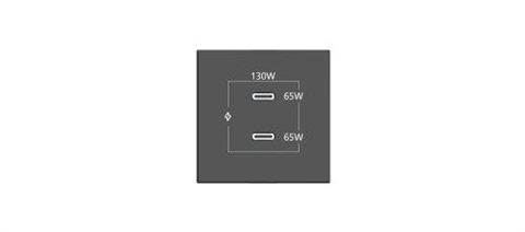 Kramer Connect - Room Connectivity Black 2 Ports Usbc 130W (