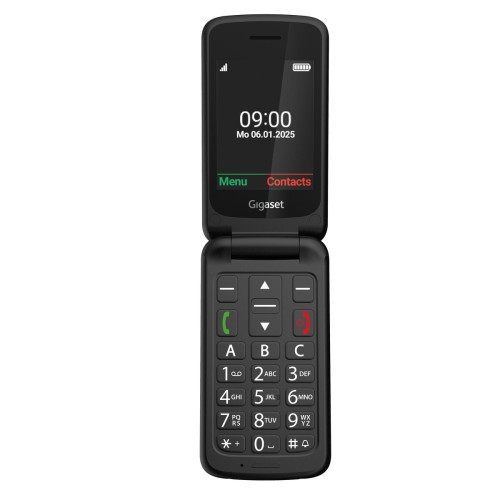 Gigaset Gl595 7,11 Cm (2.8") 114 G Negro Teléfono Para Personas Mayores