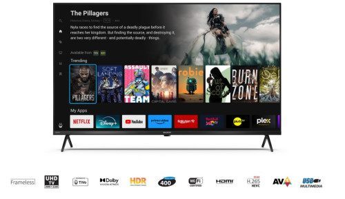 Televisor Sharp 43"43Gk4245e Tivo Tv, 4K Ultra Hd, Smart Tv, Active Motion 400, Negro