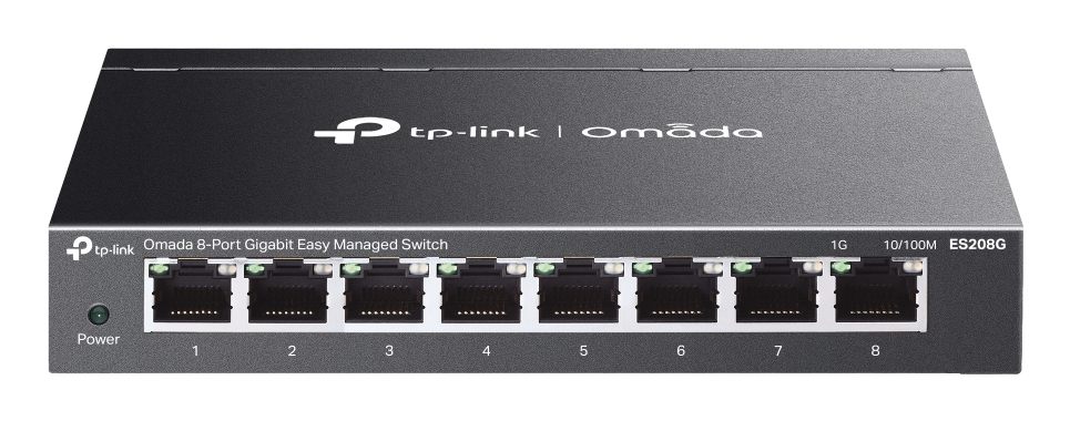 TP-Link Es208g Switch Gestionado Gigabit Ethernet (10/100/1000) Negro