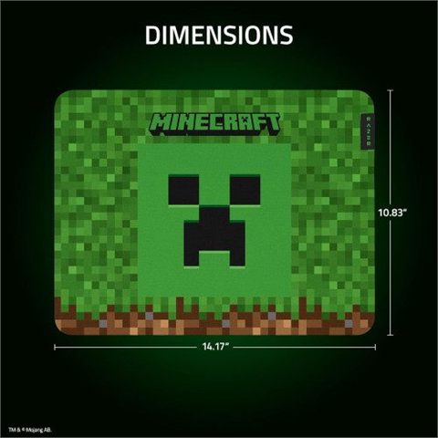 Alfombrilla Razer Gigantus V2 Medium Minecraft Edit. (Rz02-03333800-R3m1)