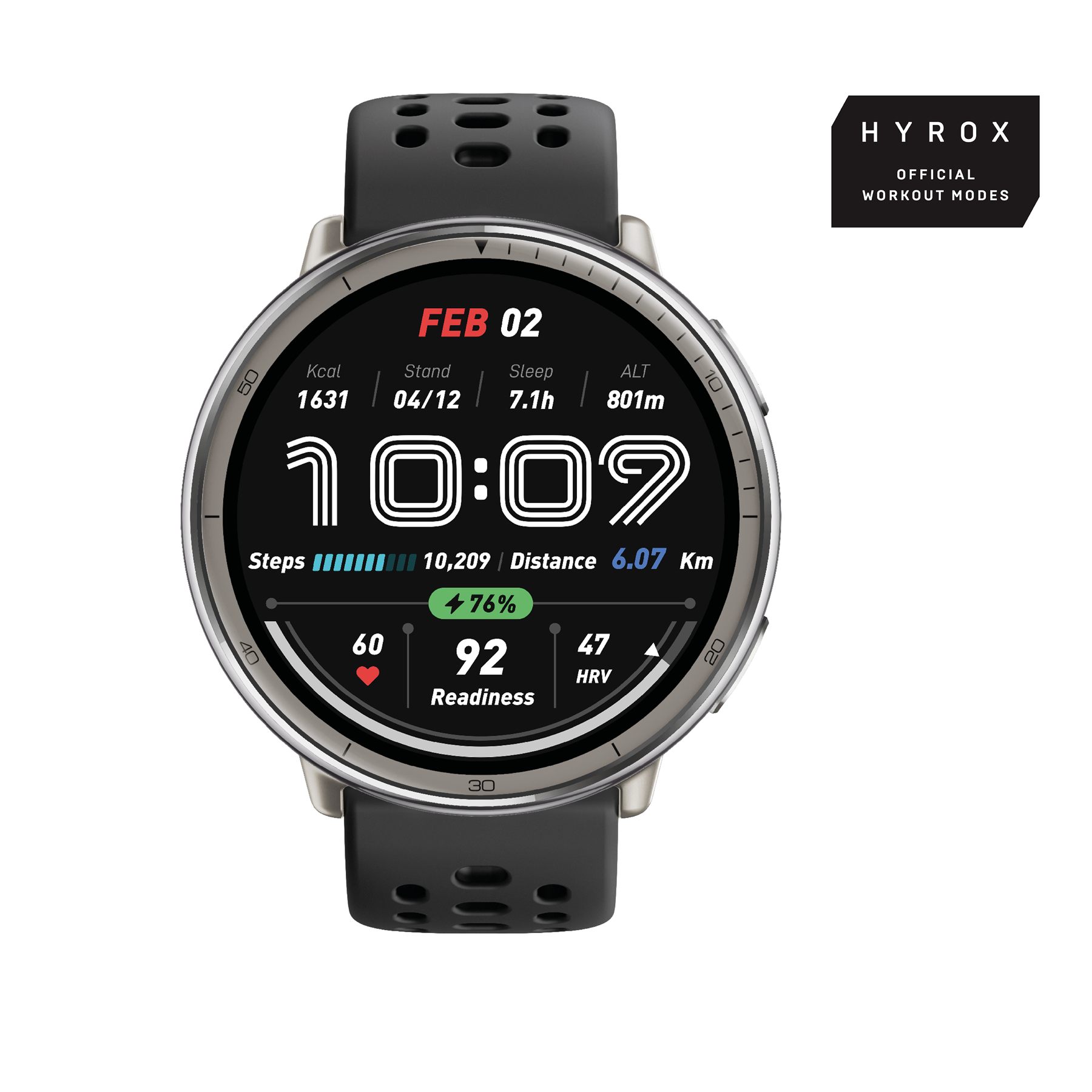 Amazfit Active 2 Black Sport Silicone