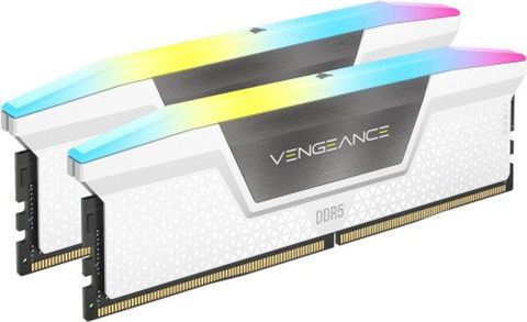 Memoria Corsair DDR5 32 GB 2X16 gb Pc6000 Vengeance Rgb Blanca Cmh32gx5m2e6000z36 w