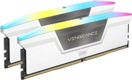 Memoria Corsair DDR5 32 GB 2X16 gb Pc6000 Vengeance Rgb Blanca Cmh32gx5m2e6000z36 w