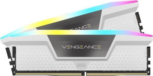 Memoria Corsair DDR5 32 GB 2X16 gb Pc6000 Vengeance Rgb Blanca Cmh32gx5m2b6000z30 w