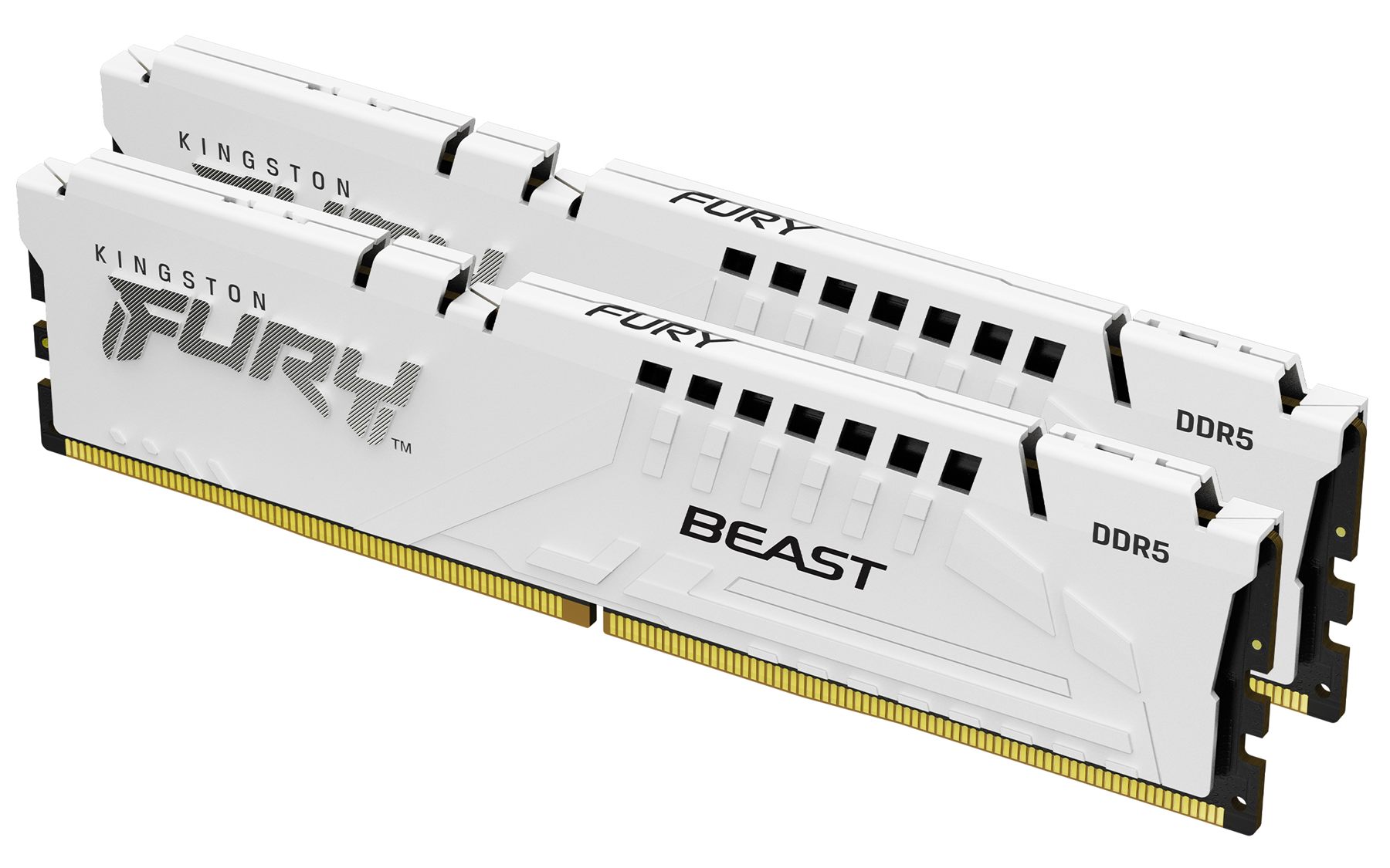 Memoria Kingston 32 GB Kit2 6000Mt/S DDR5 Cl36 Fury Beast White Expo - Kf560c36bwe2k2-32