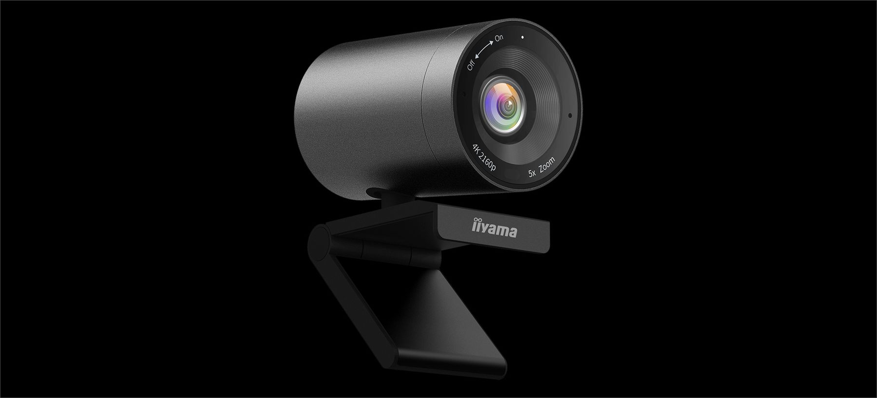 Iiyama Camera 4K UHD 120Degree (Fov), 8Mp Starvis Sensor, 5X Zoom, 2D/3D Noise Cancelling, Auto Framing, Microphone 2X With 4M Voice Pickup, Easy Mount, Privacy Shutter, Connection USB-C~USB-A, Remote Control (Osd) (Uc-Cam10pro-1)