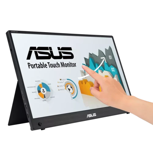 Asus Zenscreen Mb16amtr Pantalla Para Pc 39,6 Cm (15,6") 1920 X 1080 píxeles Full HD Lcd Pantalla Táctil Negro