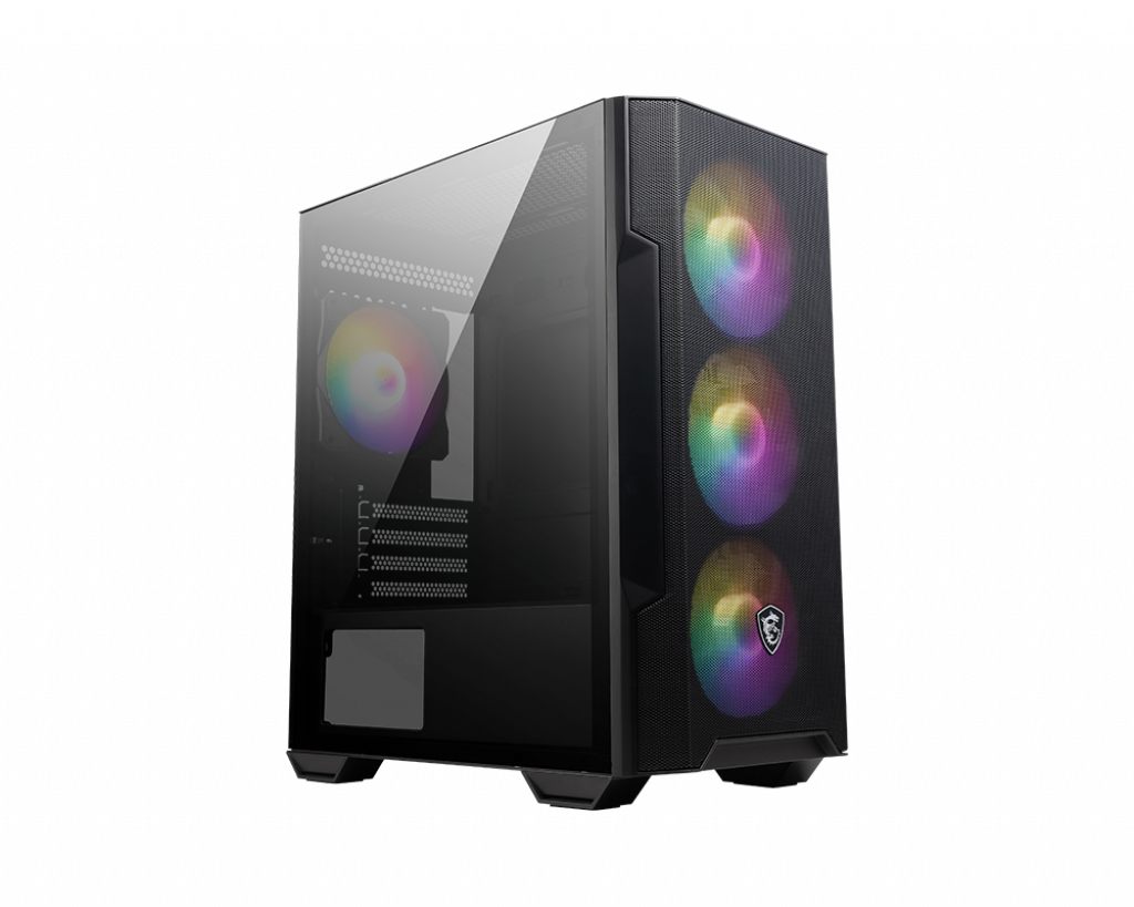 MSI Mag Forge M100r Carcasa De Ordenador Midi Tower Negro, Transparente