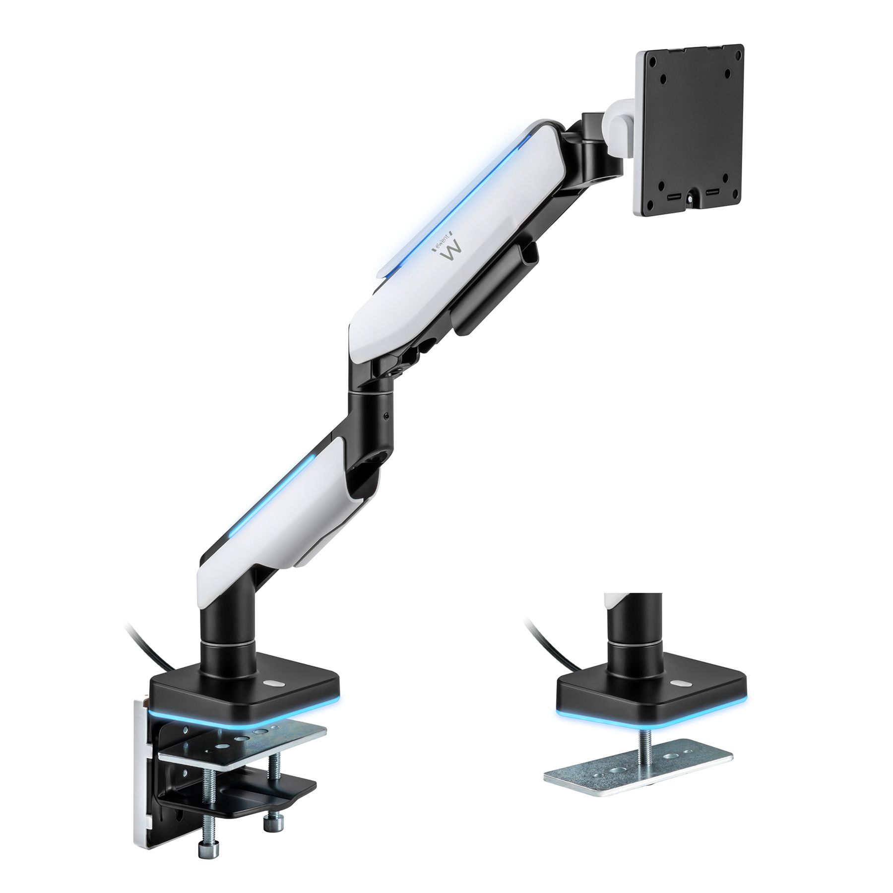 Ewent Ew1509 Soporte Para Monitor 124,5 Cm (49") Negro, Blanco Escritorio