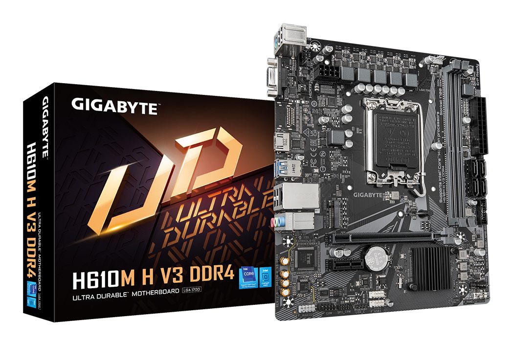Gigabyte H610m H V3 DDR4 Placa Base Intel H610 Express Lga 1700 Micro Atx