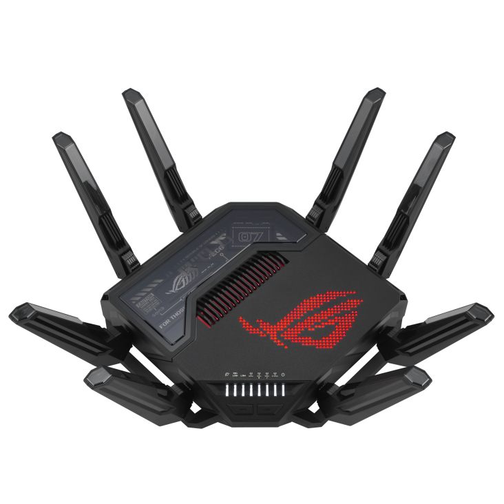Asus Rog Rapture Gt-Be98 Router Inalámbrico 10 Gigabit Ethernet Quad-Band (2.4 GHz / 5 GHz-1 / 5 GHz-2 / 6 GHz) Negro