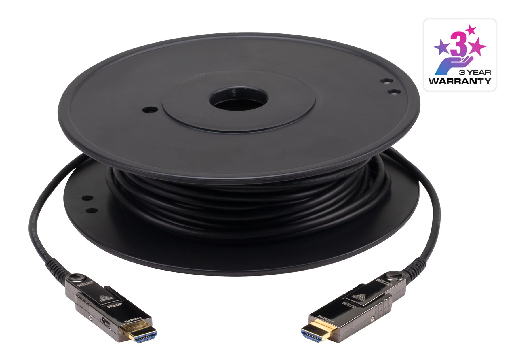 Aten Cable Extensor Optico Activo HDMI True 4K (60M) Con Conector Desmontable (Ve7834a-At)