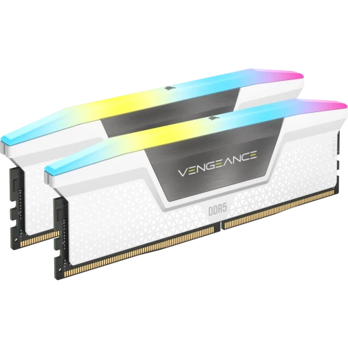 Memoria Corsair DDR5 32 GB 2X16 gb Pc6000 Vengeance Rgb Blanca Cmh32gx5m2e6000c36 w