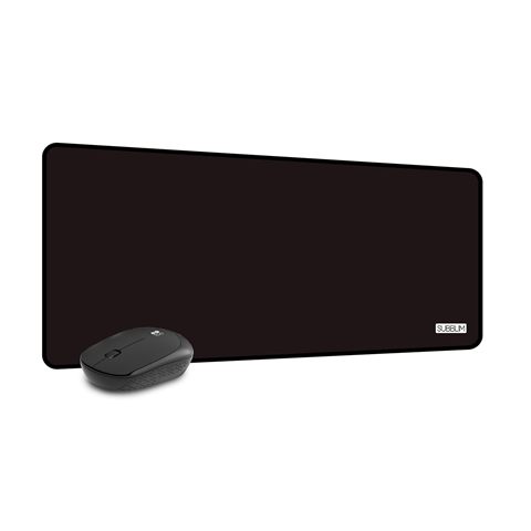 Subblim Alfombrilla Con Ratón Harmony Pack Mousepad Xl + Wireless Mouse Black