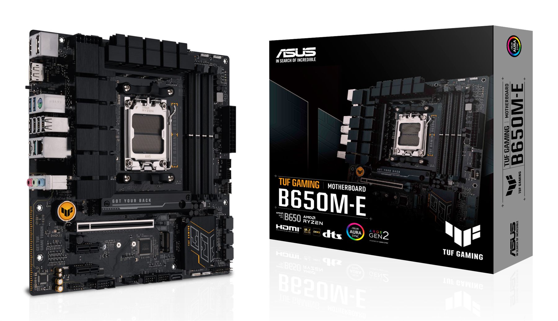 Placa Asus Tuf Gaming B650m-E,AMD,Am5,B650,4Ddr5,128 GB,HDMI+2Dp,4Sata3+2M.2,2.5 GB,6Usb3.2,Matx