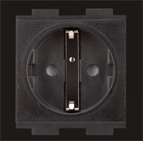 Crestron Ac Power Outlet Module For Ft2 Series, Single, European "Schuko,” Type F (Ft2a-Pwr-Eu-1-Basic) 6508436