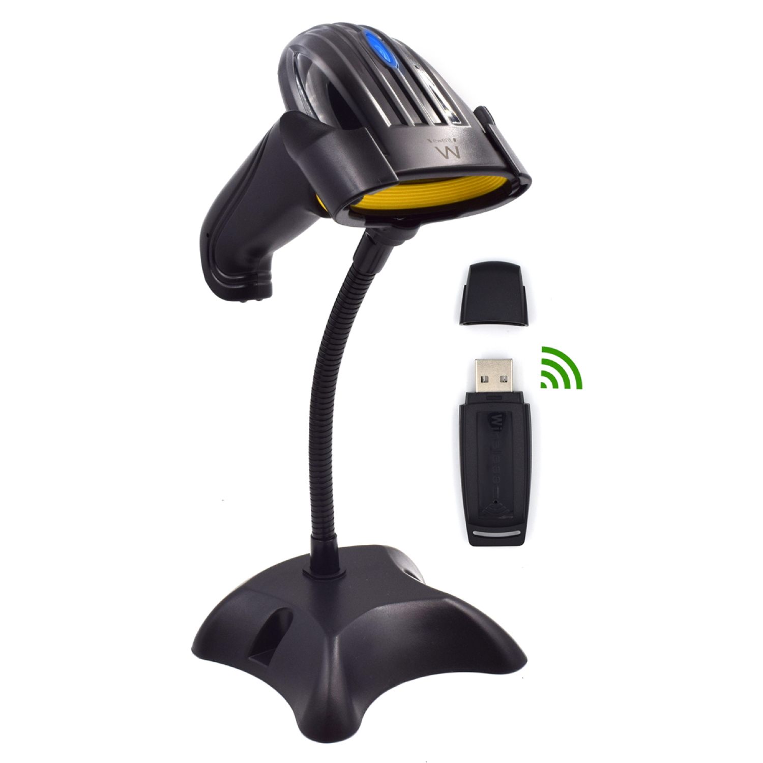 Ewent Ew3430 Lector De Código De Barras Lector De Códigos De Barras Portátil 1D Led Negro