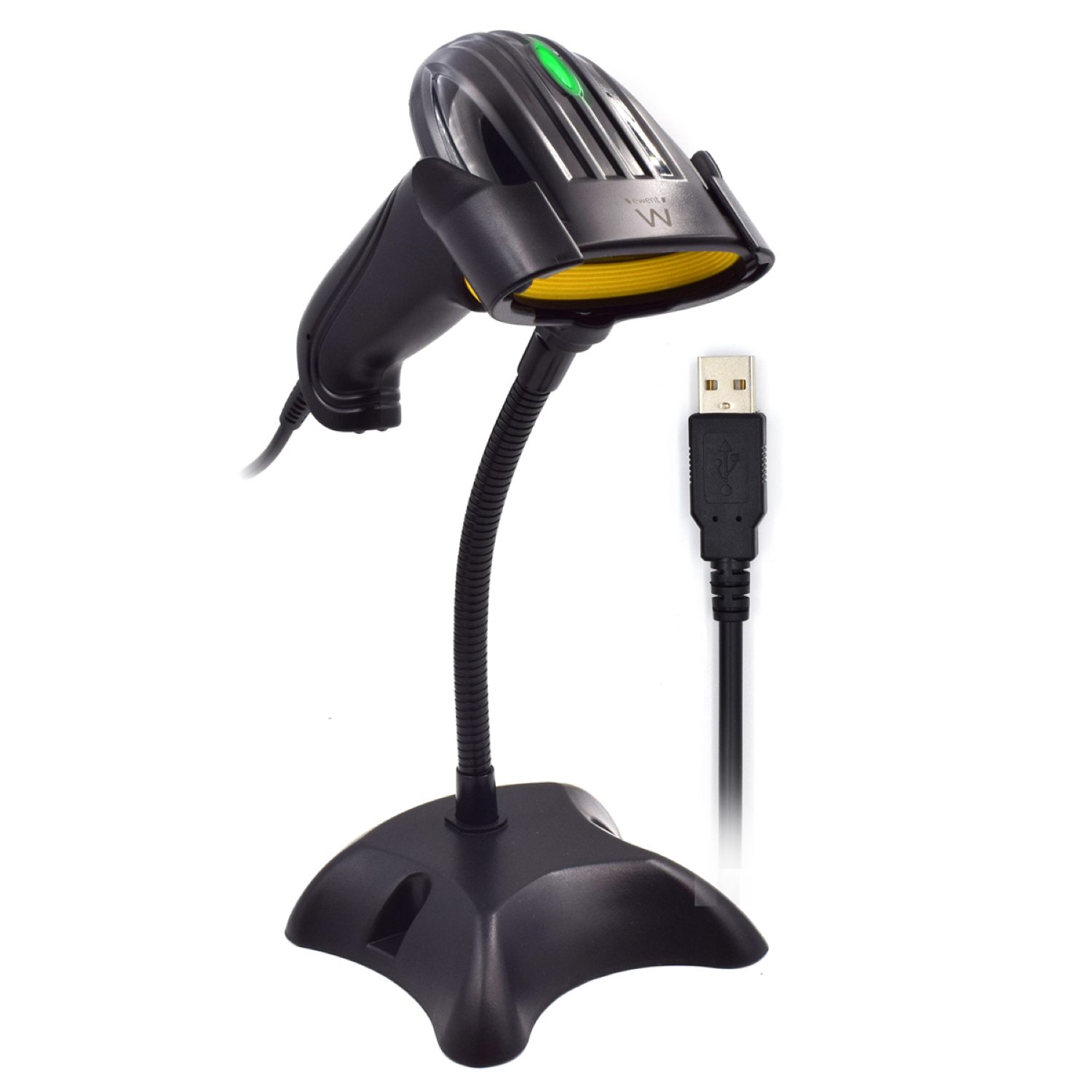 Ewent Ew3400 Lector De Código De Barras Lector De Códigos De Barras Portátil 1D Laser Negro