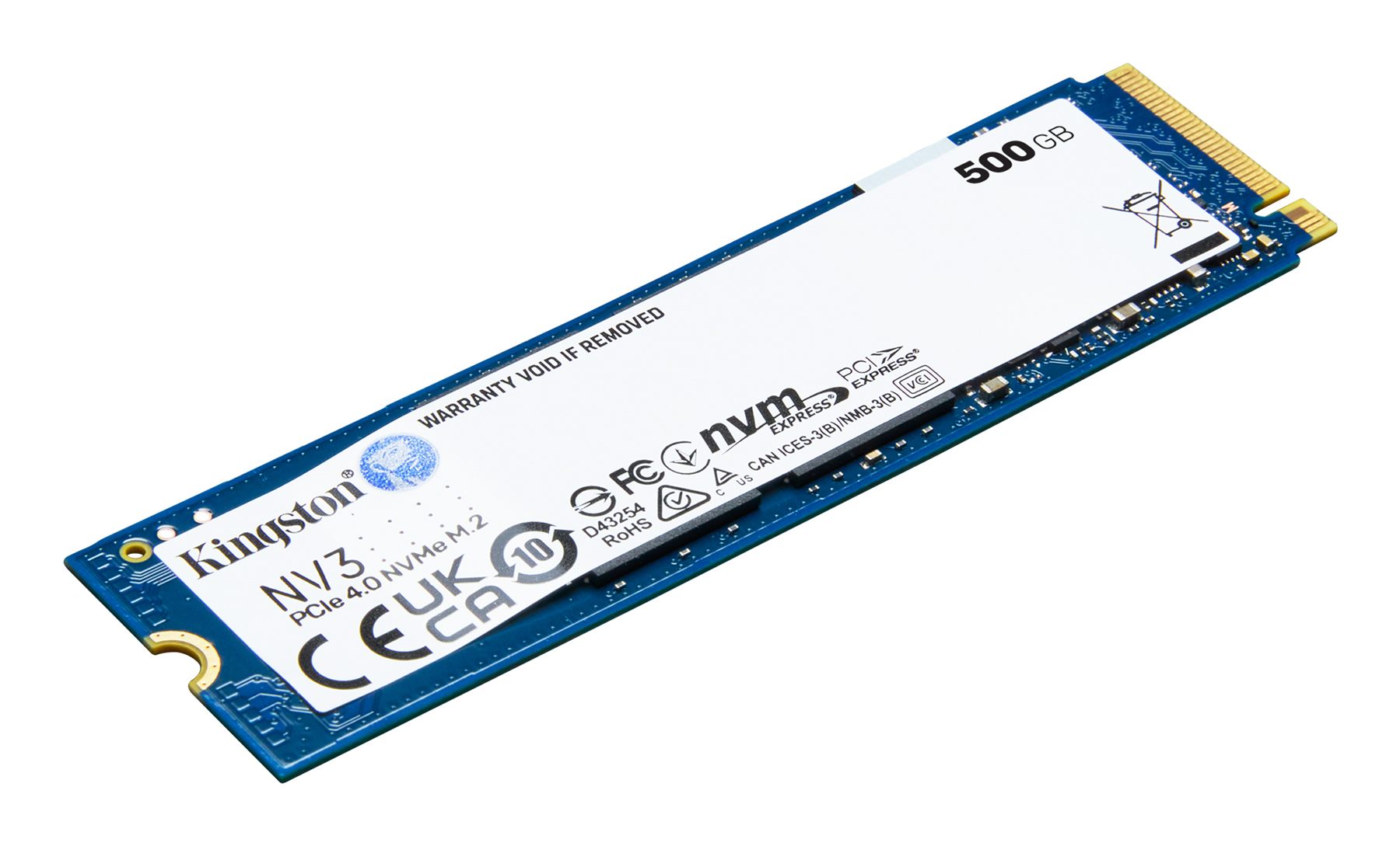 Kingston Technology SNV3S/500G 500G Nv3 M.2 2280 NVMe SSD