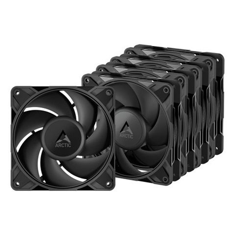 VENTILADOR 12CM ARCTIC P12 PRO PST NEGRO PACK 5 VENTILADORES