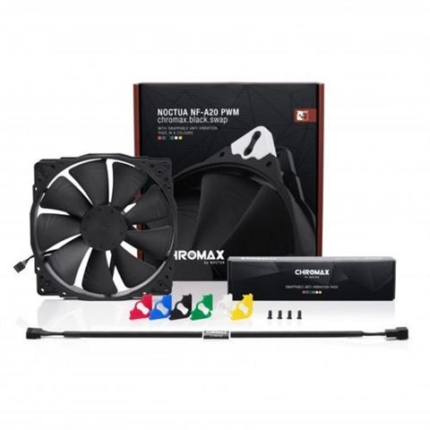 VENTILADOR 20CM NOCTUA NF-A20 PWM CH.BK.S CHROMAX BLACK NEGRO