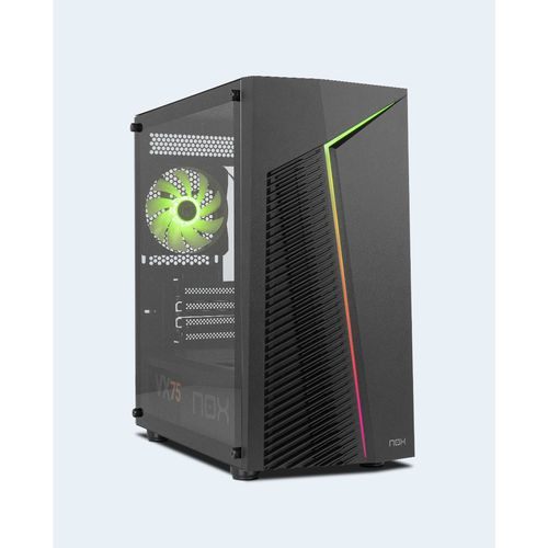CAJA MINITORRE/MICRO-ATX NOX INFINITY ZETA S/FUENTE USB3.0 NEGRA RGB