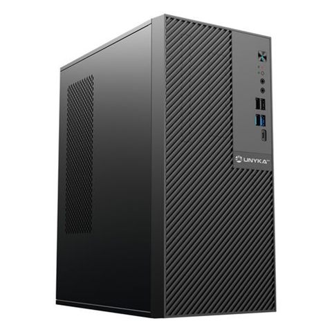 CAJA SEMITORRE/MICRO-ATX UNYKA NUMEN S/FUENTE USB3.0 TYPEC NEGRA