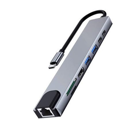 DOCKING EWENT MULTIPUERTO USB-C HDMI 4K/ 87W/ 1*HDMI/ 1*RJ45/ 1*USB-C PD/ 1* USB-C/ 2* USB-A/LAN