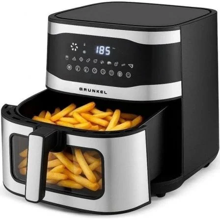 Freidora Por Aire Airfryer / Sin Aceite Grunkel Maxisteelfryer/ 2200W/ Capacidad 9L