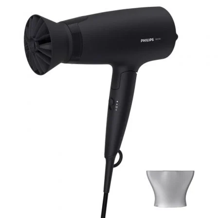 Secador Philips 3000 Series Bhd308/10/ 1600W/ Negro/ 2 Accesorios