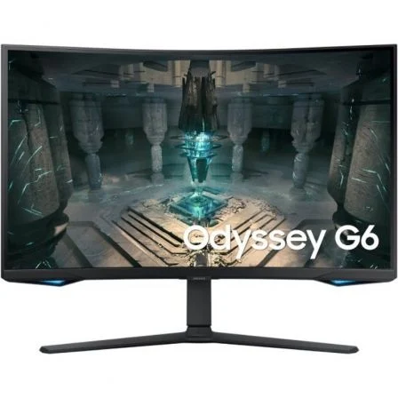 Smart Monitor Gaming Curvo Samsung Odyssey G6 S32bg650eu/ 32"/ Qhd/ 1Ms/ 240Hz/ Va/ Multimedia/ Regulable En Altura/ Smart Tv/ Negro