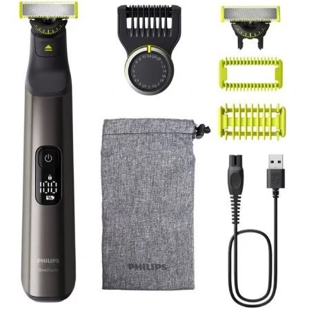Cortabarbas + Recortadora Philips Oneblade Pro 360 Qp6552/15/ Con Batería/ 5 Accesorios