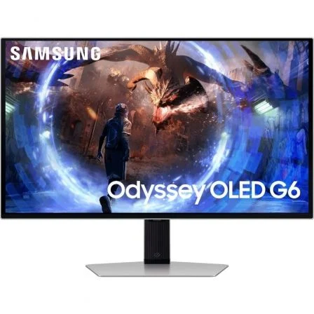 Monitor Gaming Samsung G6 Odyssey Oled S27dg602su 27"/ Qhd/ 0.03Ms/ 360Hz/ Regulable En Altura/ Plata