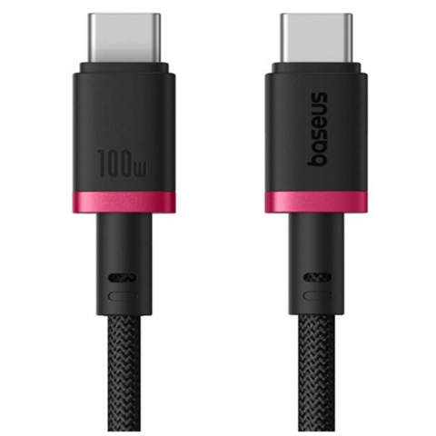 Baseus Dura Series Fast Charging Cable Type-C To Type-C 100W 1M Red+Black