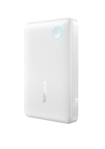 Os-Baseus Enerfill Fp11 Power Bank 10000Mah 15W Moon White (Includes Simple Type-C To Type-C Cable 20V/3A 30Cm White)